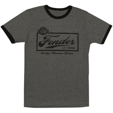 Fender Beer Label Mens T-Shirt, Black