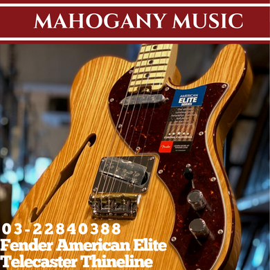 Fender American Elite Telecaster Thineline Electric Guitar, Maple FB, Natural