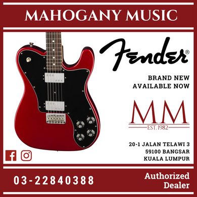 Fender American Professional Deluxe ShawBucker Telecaster Electric Guitar, RW FB, Candy Apple