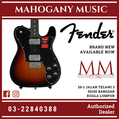 Fender American Professional Tele Deluxe Shawbucker Electric Guitar, Rosewood FB, 3-Tone Sunburst