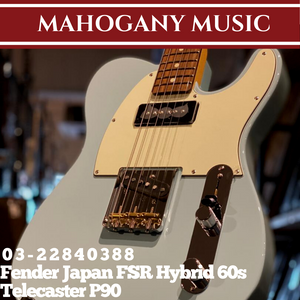 Fender Japan FSR Hybrid 60s Telecaster P90 Electric Guitar, Sonic Blue