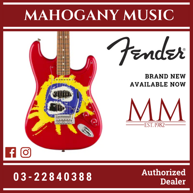 Fender 30th Anniversary Screamadelica Stratocaster Electric Guitar, PF FB, Custom Graphic