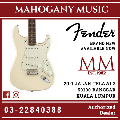 Fender Albert Hammond Jr Signature Stratocaster Electric Guitar, Rosewood FB, Olympic White