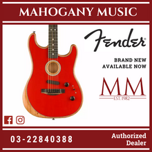 Fender American Acoustasonic Stratocaster w/Bag, Dakota Red