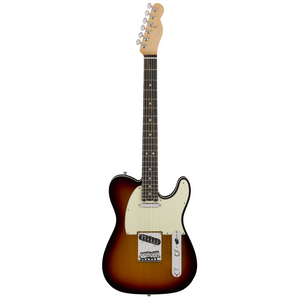 Fender American Elite Telecaster Electric Guitar, Ebony FB, 3-Tone Sunburst