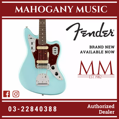 Fender American Original 60S Jaguar Electric Guitar, Rosewood FB, Daphne Blue