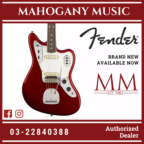 Fender American Original 60s Jaguar Electric Guitar, Rosewood FB, Candy Apple Red