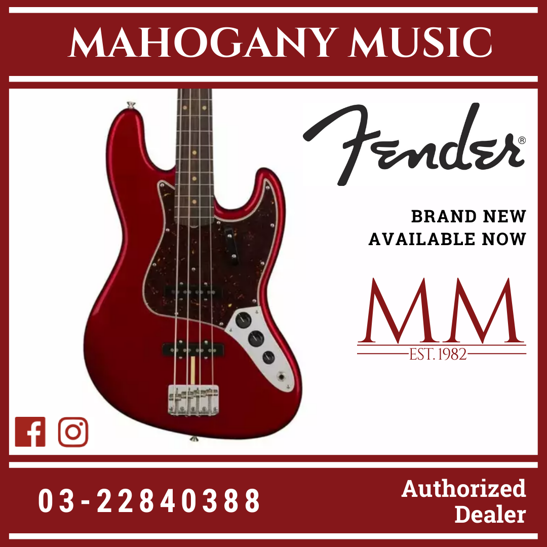 Fender american original 60s jazz bass candy apple red deals