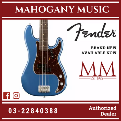 Fender American Original 60s Precision Bass Guitar, Rosewood FB, Lake Placid Blue