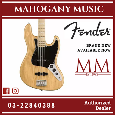 Fender American Original 70S Jazz Bass Guitar, Maple FB, Natural