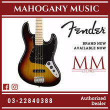 Fender American Original 70s Jazz Bass Guitar, Maple FB, 3-Tone Sunburst