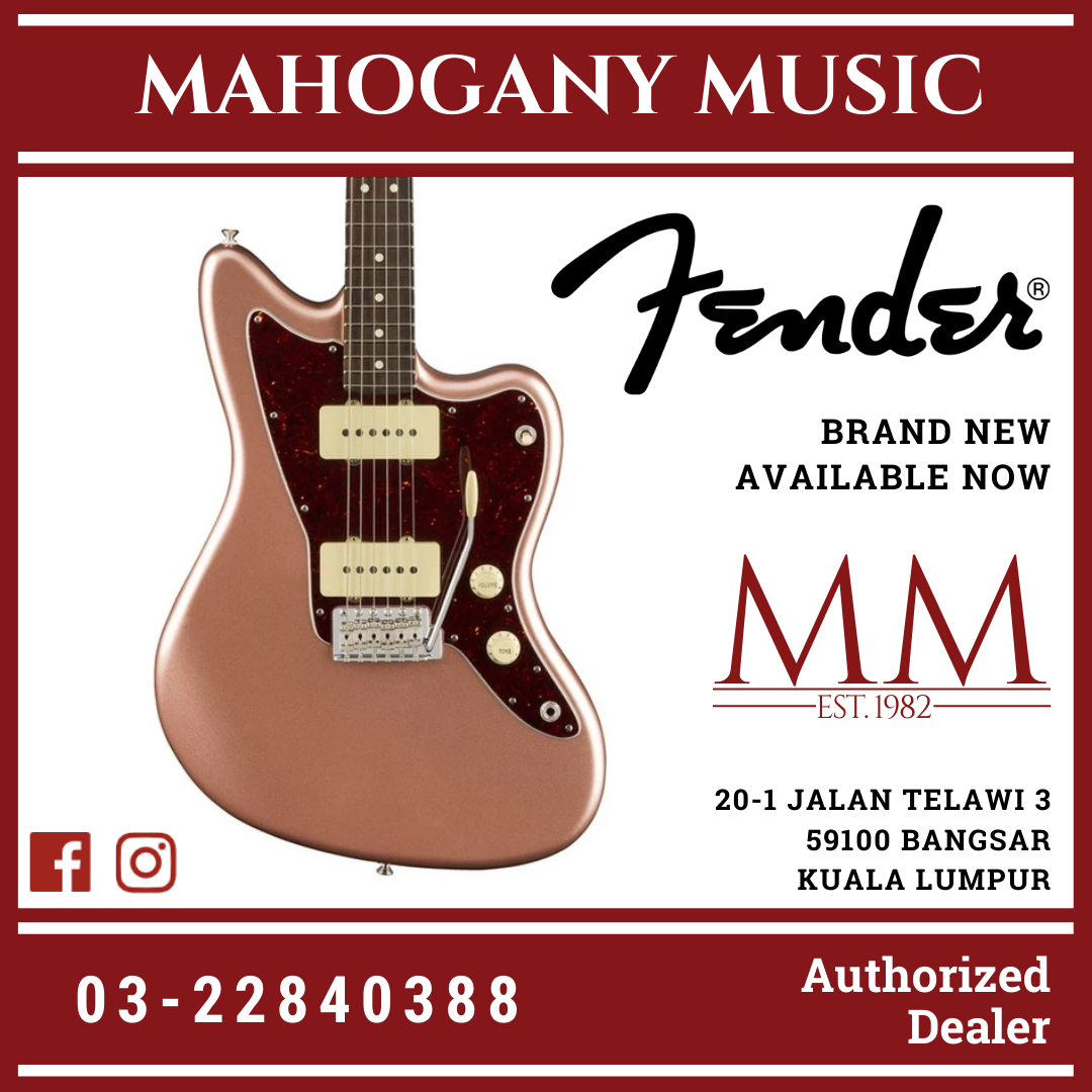 Fender American Performer Jazzmaster Electric Guitar Rosewood FB Penn Mahogany Music