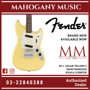 Fender American Performer Mustang Electric Guitar, RW FB, Vintage White