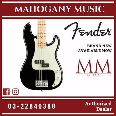 Fender American Professional 5-String Precision Bass Guitar, Maple FB, Black