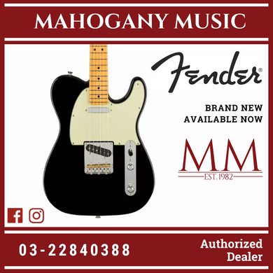 Fender American Professional II Telecaster Electric Guitar, Maple FB, Black
