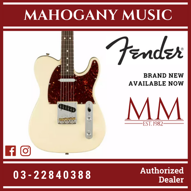 Fender American Professional II Telecaster Electric Guitar, RW FB, Olympic White