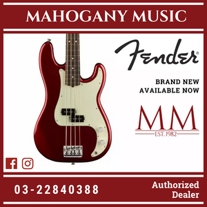 Fender American Professional Precision Bass Guitar, Rosewood FB, Candy Apple Red