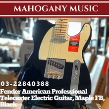Fender American Professional Telecaster Electric Guitar, Maple FB, Black
