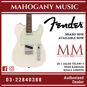 Fender American Professional Telecaster Electric Guitar, Rosewood FB, Olympic White