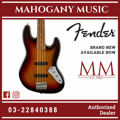 [PREORDER] Fender Artist Jaco Pastorius Fretless Jazz Bass Guitar, 3-Tone Sunburst