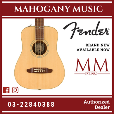 Fender California Redondo Mini Guitar w/Bag, Natural