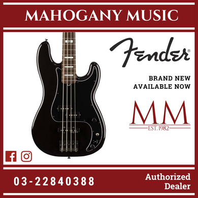 Fender Duff Mckagan Signature Deluxe Precision Bass Guitar, RW FB, Black