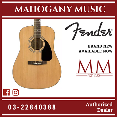 Fender FA-115 Dreadnought Guitar Pack V2, Walnut FB, Natural