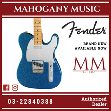 Fender J Mascis Telecaster Electric Guitar, Maple FB, Sparkle Blue
