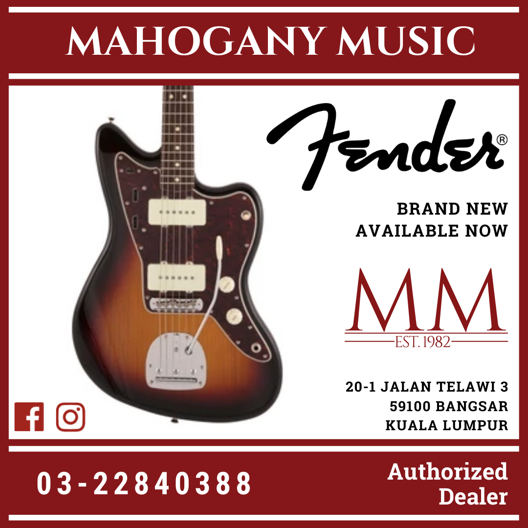 Fender Japan Heritage 60s Jazzmaster Electric Guitar, RW FB, 3