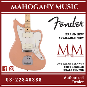 Fender Japan Hybrid II Ltd Ed Jazzmaster Electric Guitar, Maple FB, Flamingo Pink