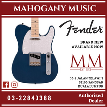 Fender Japan Hybrid II Ltd Ed Telecaster Electric Guitar, Maple FB, Indigo Transparent