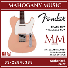 Fender Japan Hybrid II Ltd Ed Telecaster Electric Guitar, RW FB, Flamingo Pink