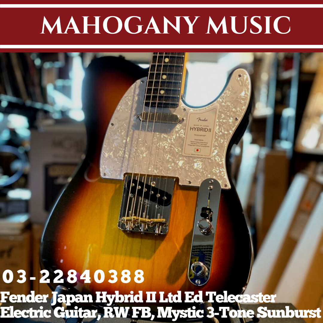 Fender Japan Hybrid II Ltd Ed Telecaster Electric Guitar, RW FB
