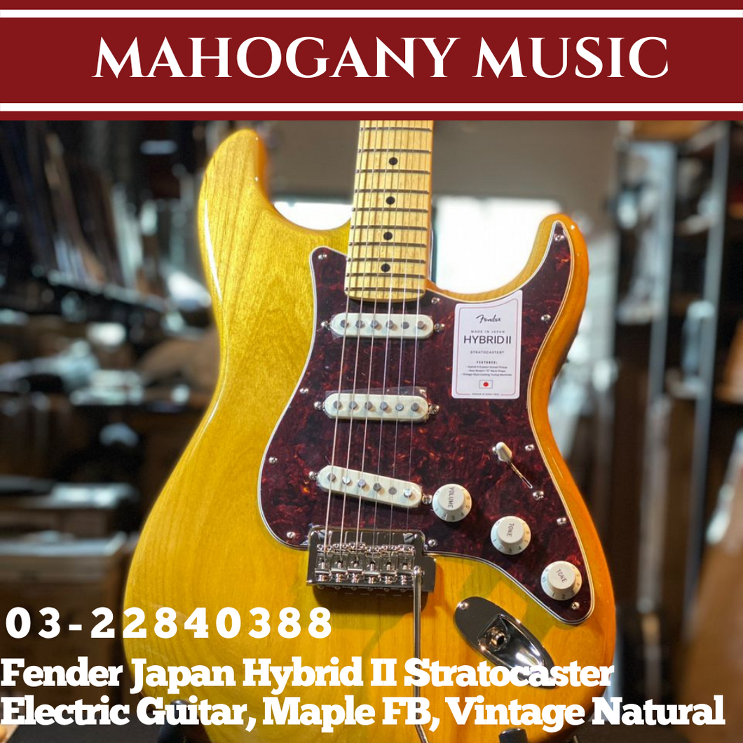 Fender Japan Hybrid II Stratocaster Electric Guitar, Maple FB