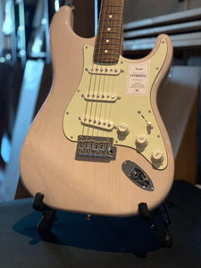 Fender Japan Hybrid II Stratocaster Electric Guitar, RW FB, US Blonde