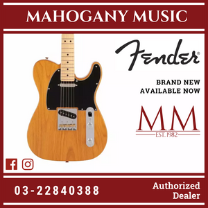 Fender Japan Hybrid II Telecaster Electric Guitar, Maple FB, Vintage Natural