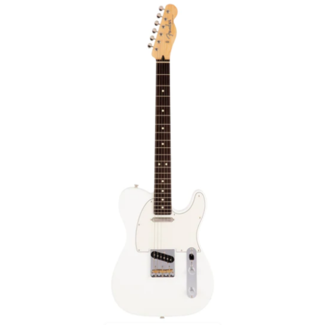 Fender Japan Hybrid II Telecaster Electric Guitar, RW FB, Arctic White –  Mahogany Music