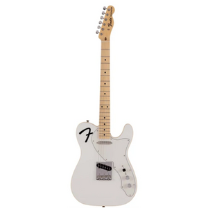 Fender Japan Ltd Ed F Hole Telecaster Thinline Electric Guitar, Maple FB, Arctic Pearl