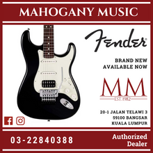 Fender Japan Ltd Ed Stratocaster Floyd Rose Electric Guitar, RW FB, Black