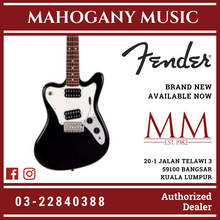 Fender Japan Ltd Ed Super Sonic Electric Guitar, RW FB, Black