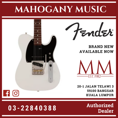 Fender Japan Miyavi Telecaster Electric Guitar, RW FB, Arctic White