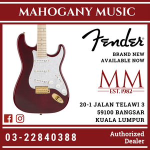 Fender Japan Ritchie Kotzen Signature Stratocaster Electric Guitar, Maple FB, Transparent Red Burst
