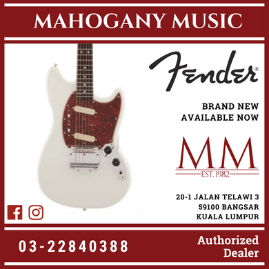 Fender Japan Traditional 60s Mustang Electric Guitar, RW FB, Olympic White
