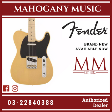 Fender Japan Traditional II 50s Telecaster Electric Guitar, Maple FB, Butterscotch Blonde