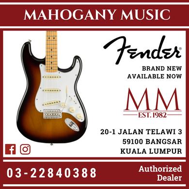 Fender Jimi Hendrix Signature Stratocaster Electric Guitar, Maple FB, 3-Tone Sunburst