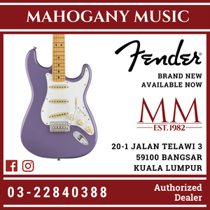 Fender Jimi Hendrix Signature Stratocaster Electric Guitar, Maple FB, Ultra Violet