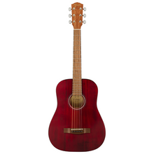 Fender Limited Edition FA-15 3/4 Size Steel String Acoustic Guitar w/ Gig Bag, Red