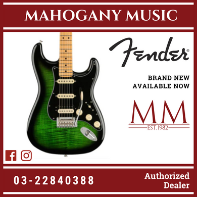 Fender Ltd Ed Player HSS Stratocaster Plus Top Electric Guitar, Maple FB, Green Burst