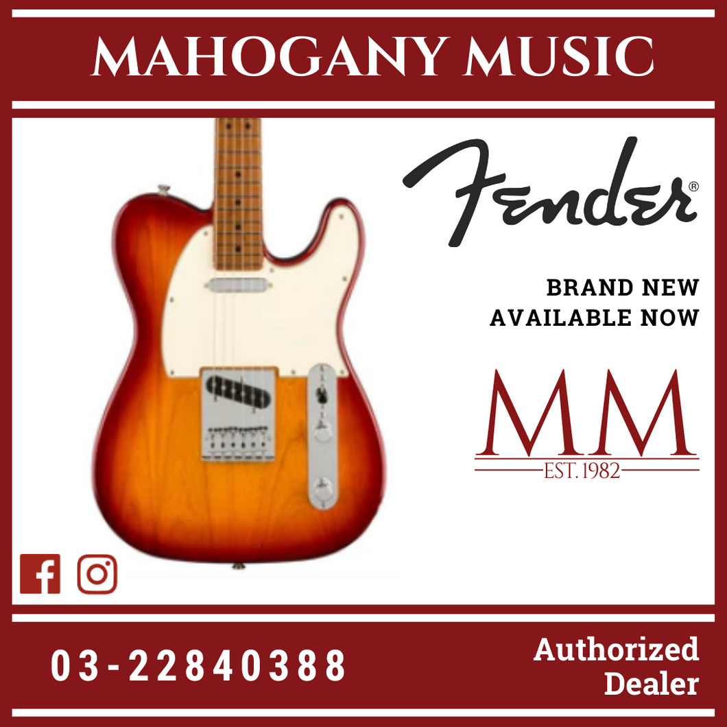Fender Ltd Ed Player Telecaster Electric Guitar, Roasted Maple FB, Sienna Sunburst