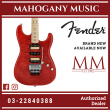 Fender Michiya Haruhata Stratocaster Electric Guitar, Maple FB, Trans Pink